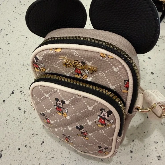 Disney Mickey Mouse Mini Crossbody Bag - Beige, Black - Picture 6 of 8